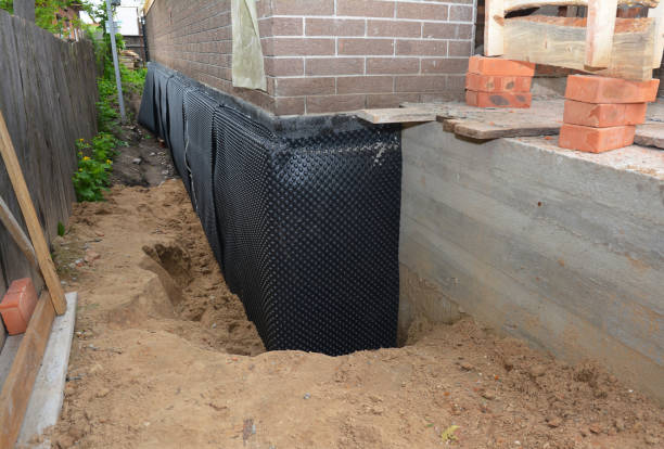 Happy homeowners after waterproofing job in Saint Louis
